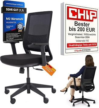 VALKENSTOL Bürostuhl · M2smart (Schwarz)