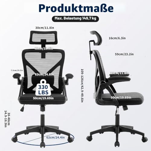 Fizzin Bürostuhl · Schwarz