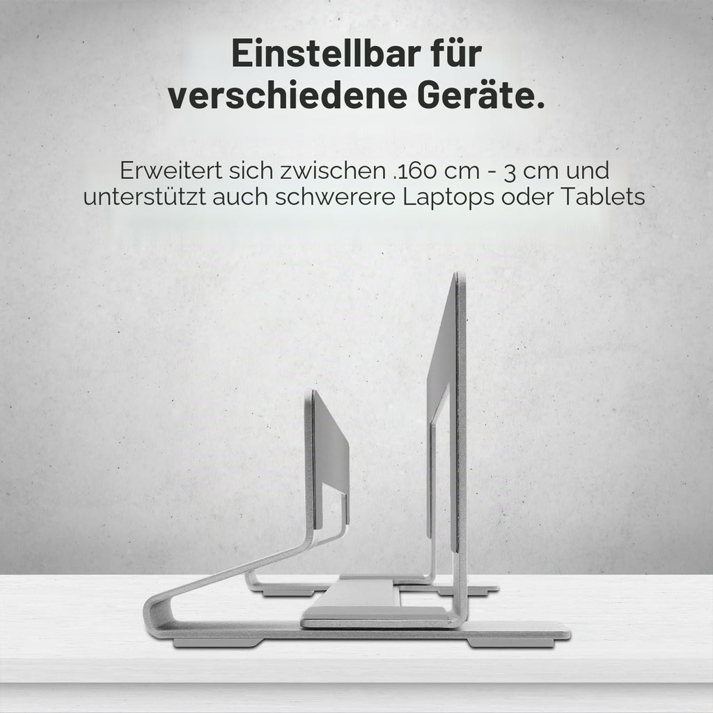 Macally Laptopständer · Silberfarbenes Aluminium