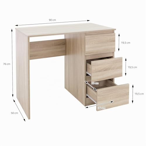ML DESIGN modern living Schreibtisch · Sonoma-eiche