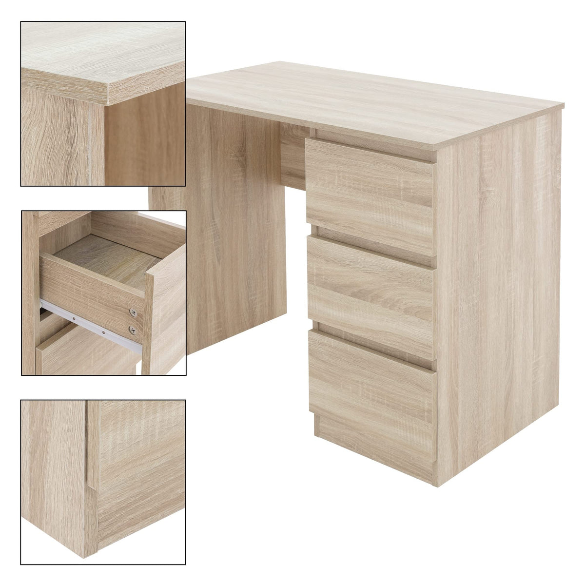 ML DESIGN modern living Schreibtisch · Sonoma-eiche