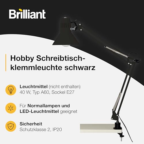 Brilliant Schreibtischlampe · Schwarz