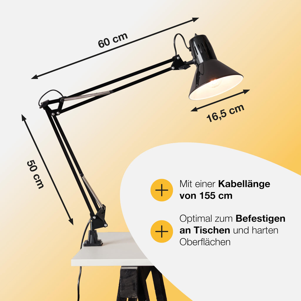Brilliant Schreibtischlampe · Schwarz
