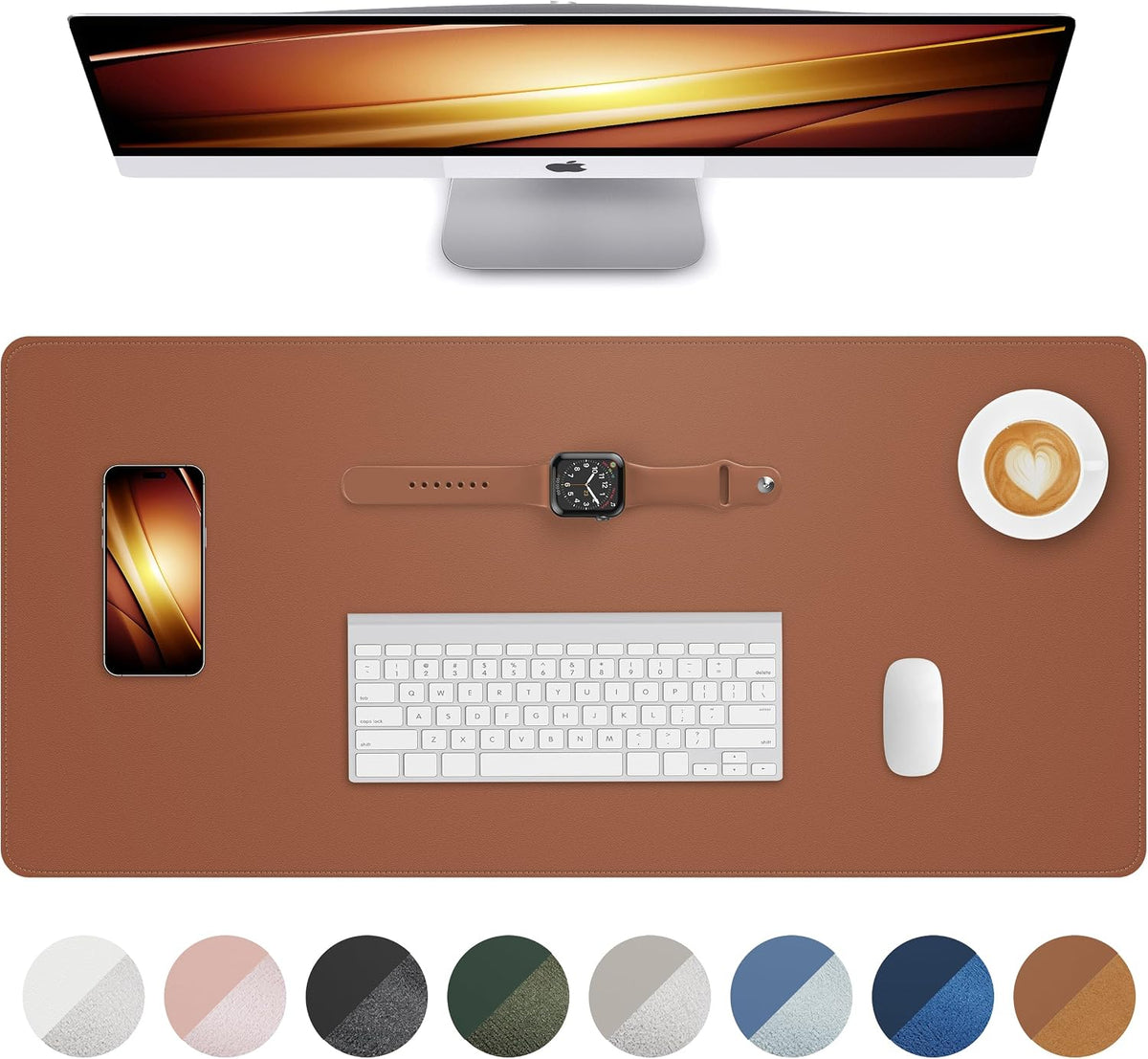 AFIING Schreibtischunterlage · 60 x 35 cm · Beige