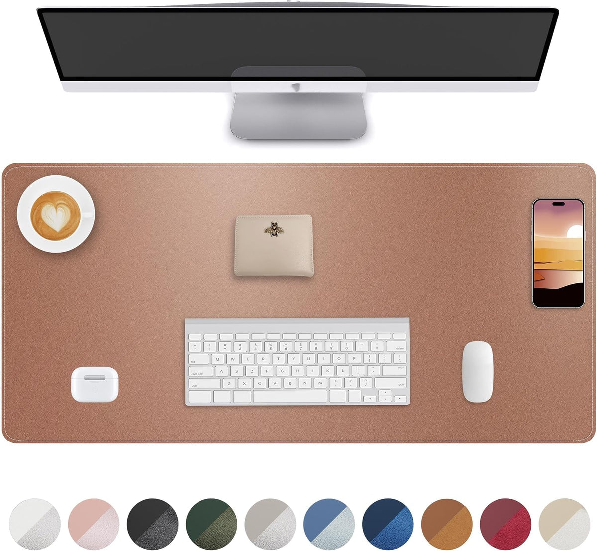 AFIING Schreibtischunterlage · 60 x 35 cm · Beige