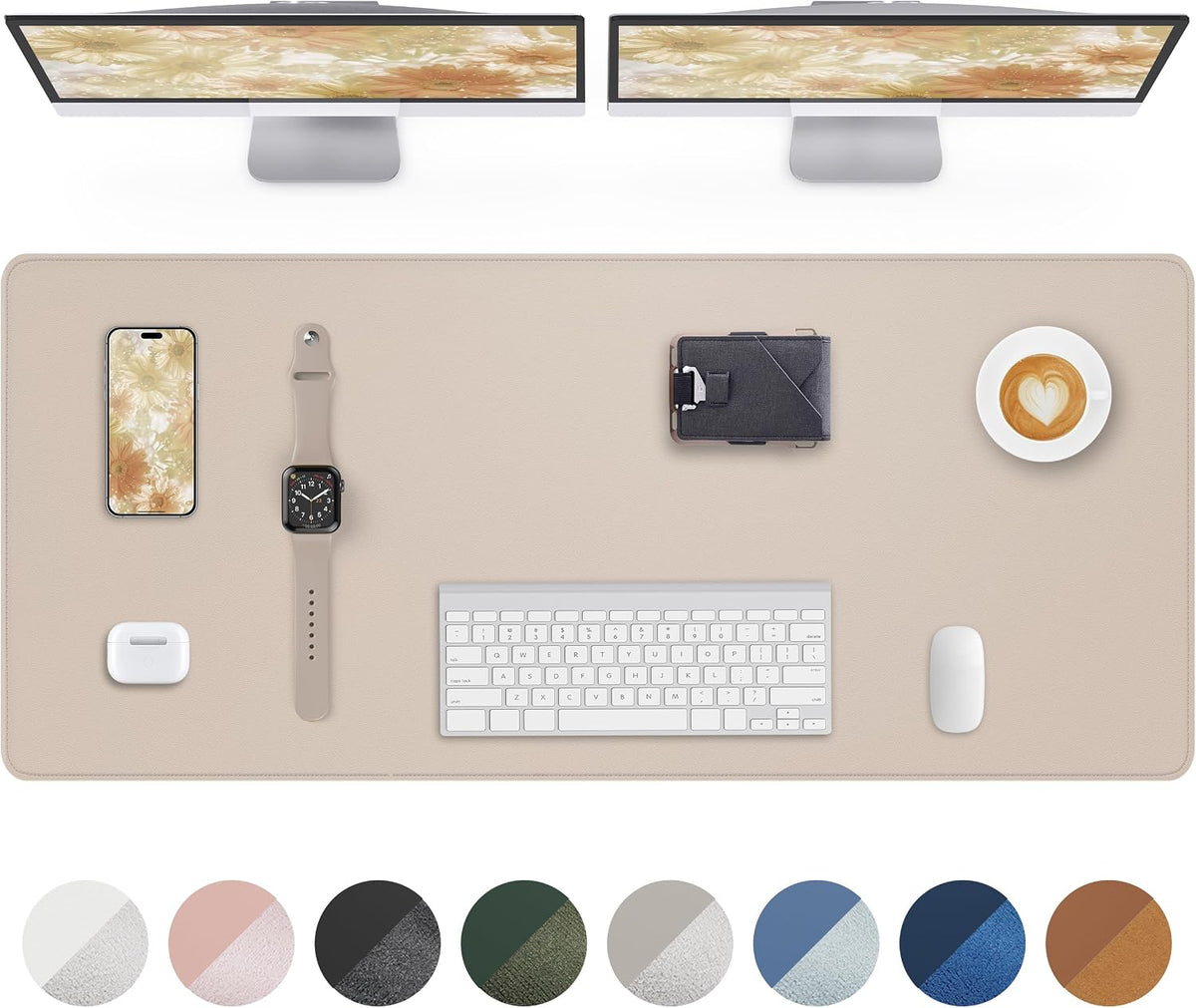 AFIING Schreibtischunterlage · 60 x 35 cm · Beige