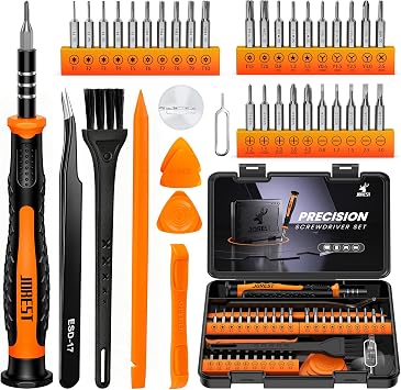JOREST 40Pcs Feinmechaniker Schraubendreher Set, Mini Werkzeug Set mit Torx T5 T6 T8 T9 T10 T20, usw, Reparatur Kit für iphone, ipad, Switch, PS4, Xbox, Laptop, Macbook, Computer, Brille, Uhren, usw