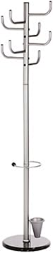 Alco-Albert Garderobenstaender 2802 Anzahl der Haken: 8 (Ø x H) 40cm x 172cm Metall (pulverbeschichtet) Si