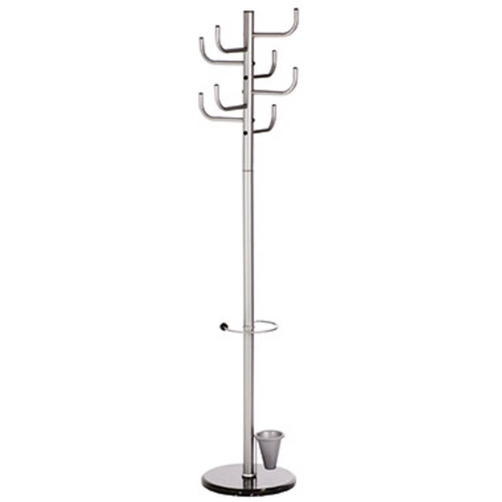 Alco-Albert Garderobenstaender 2802 Anzahl der Haken: 8 (Ø x H) 40cm x 172cm Metall (pulverbeschichtet) Si