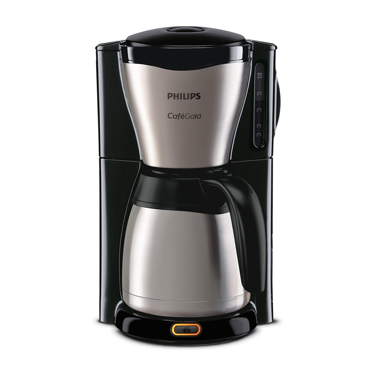 PHILIPS Filterkaffeemaschine Daily, Schwarz, 1,2 L Fassungsvermögen