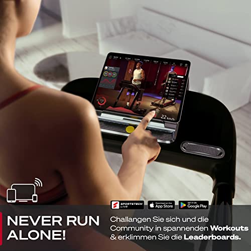 Sportstech F10 Laufband für Zuhause klappbar + Selbstschmiersystem