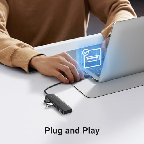 UGREEN 4-Port USB 3.0 Hub USB Verteiler Multiport Adapter 5Gbps (15cm)
