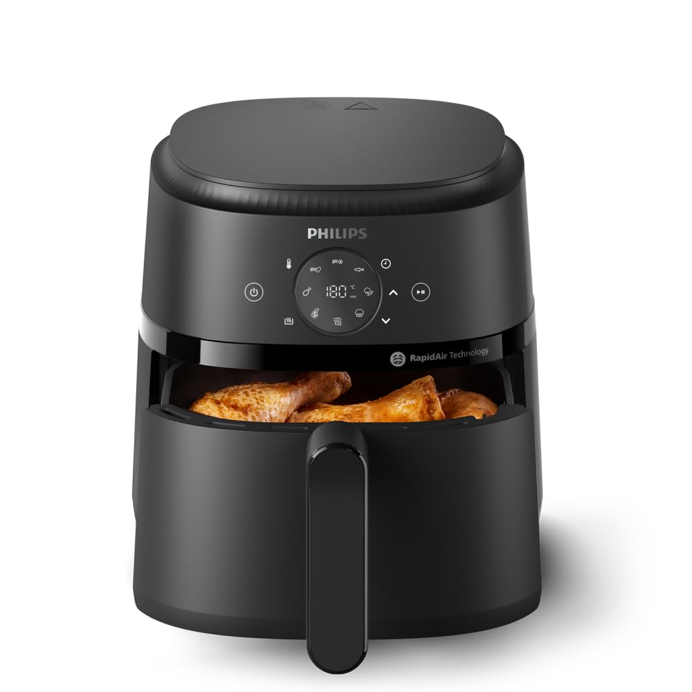 Philips Airfryer 2000 Serie Heißluftfritteuse, Schwarz, 4,2L
