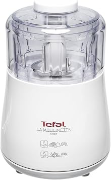 Tefal La Moulinette, Elektrischer Zerkleinerer, 1000 Watt, 500 ml, Kabelverstaufach, 4 Funktionen: Zerkleinern, Mixen, Mischen, Mahlen, DPA130