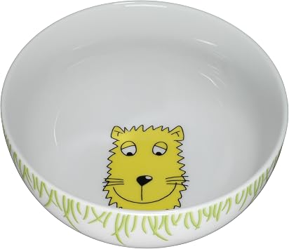 WMF Safari Kindergeschirr Kinder-Müslischale 13,8 cm, Porzellan, spülmaschinengeeignet, farb- und lebensmittelecht