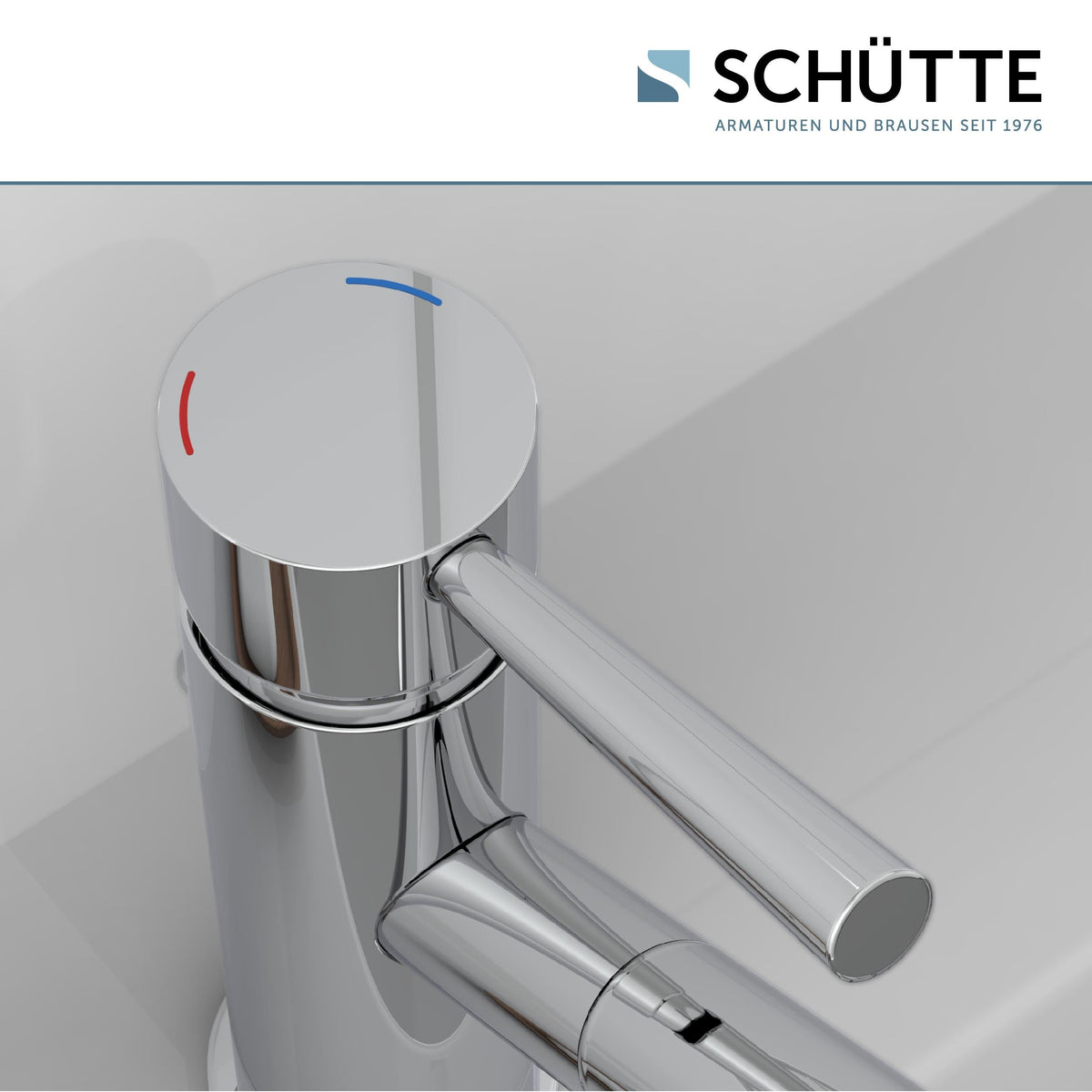 SCHÜTTE Waschtischarmatur Cornwall, Chrom, Badarmatur, Hochdruck