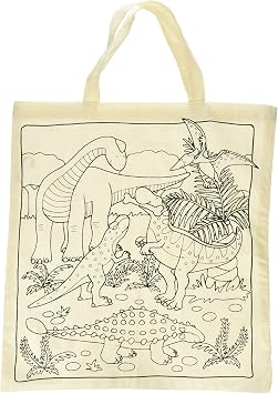 Goki 4013594588096 Baumwollbeutel Dinosaurier, groß