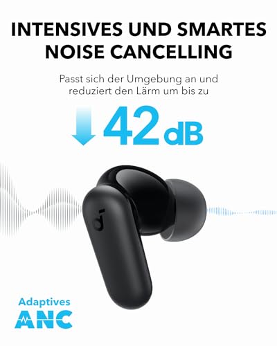 soundcore by Anker P30i Kabellose Ohrhörer Smarter Geräuschunterdrückung