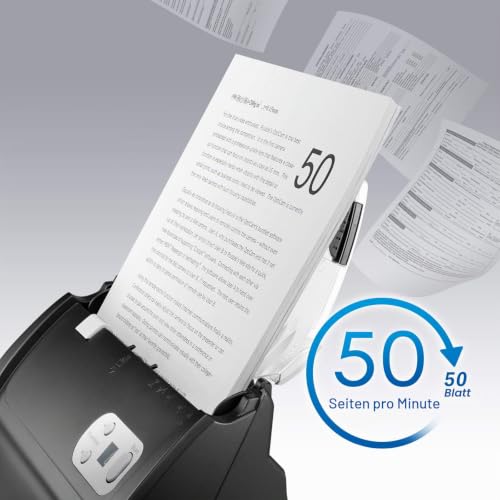 Plustek SmartOffice PS286 Plus Duplex Dokumentenscanner Schwarz, Silber