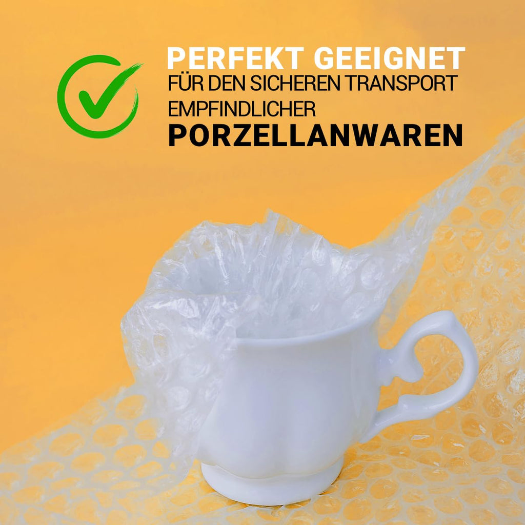 verpacking Luftpolsterfolie 30 cm x 100 m - 50 my [Größe und Stückzahl wählbar] 1 Rolle Noppenfolie Polstermaterial Füllmaterial Verpackungsmaterial für Versand und Umzug Bubble Wrap 2-lagig