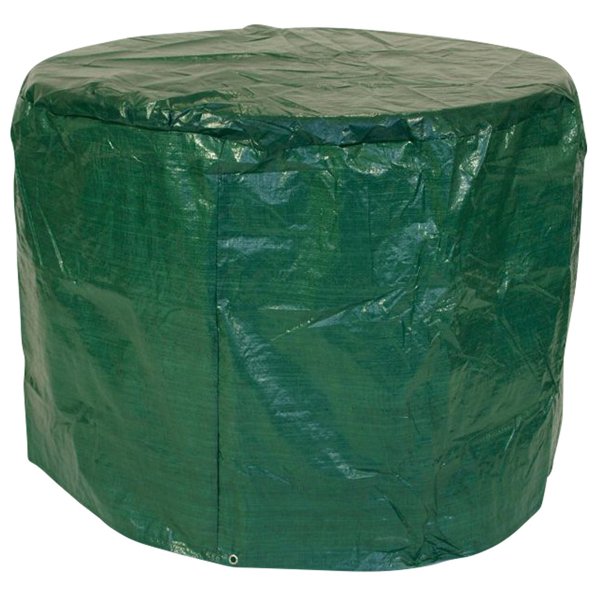 DEGAMO Schutzhülle für Gartentische und kleine Garnituren bis 125cm Durchmesser, Material: PE dunkelgrün