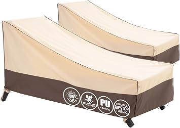 F&J Outdoors Sonnenliege Schutzhülle Abdeckung 201x76x35.5/76cm 2 Stück
