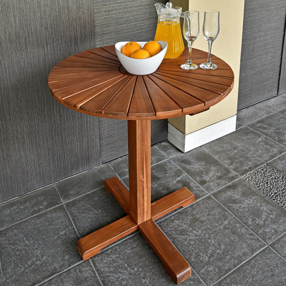 Casaria® Balkontisch Wetterfest Rund 70,5cm