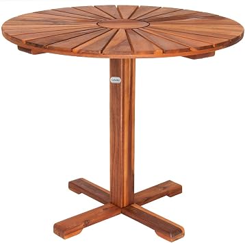 Casaria® Balkontisch Wetterfest Rund 70,5cm