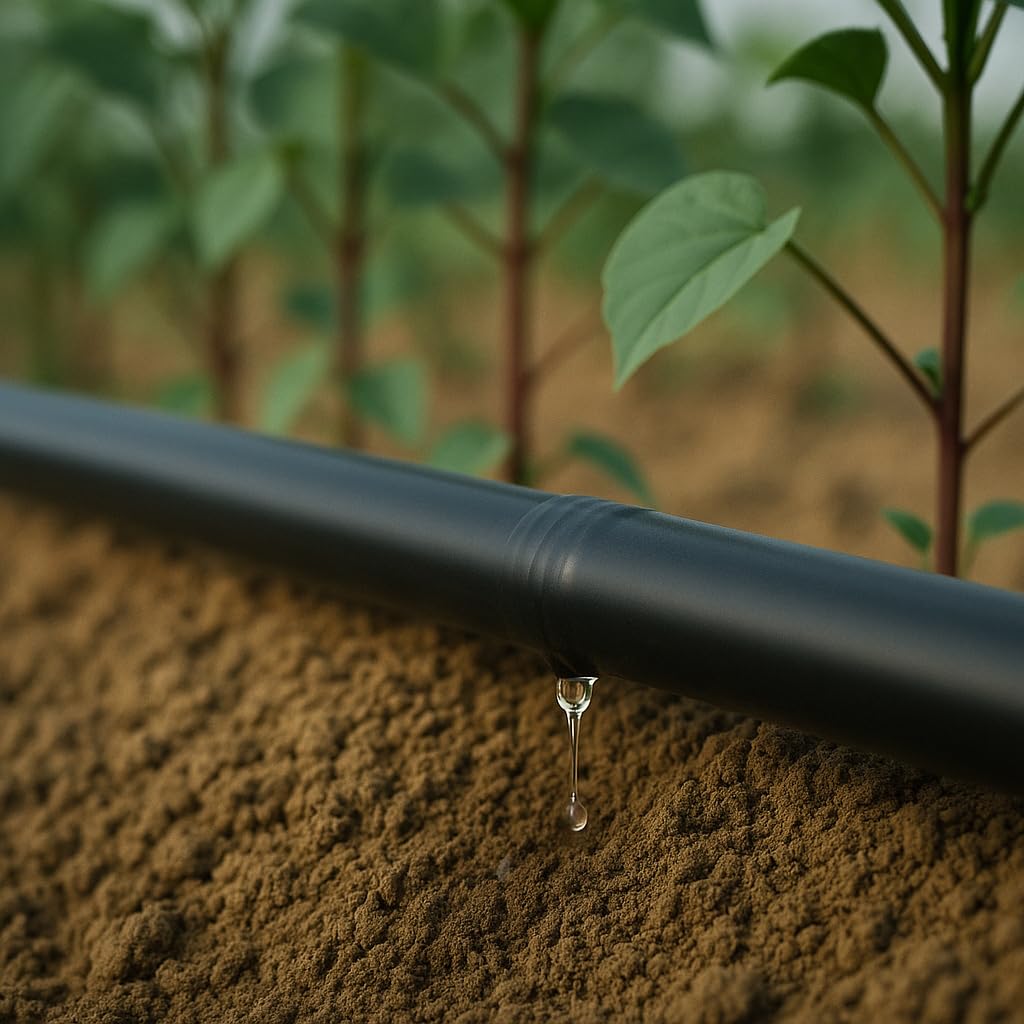 Tropfschlauch Perlschlauch Tropfrohr Gartenbewässerung Tropfbewässerung Tropfrohr Gartenschlauch Bewässerungsschlauch 16 mm Tropferabstand 33cm ab 25 bis 400M (25m)