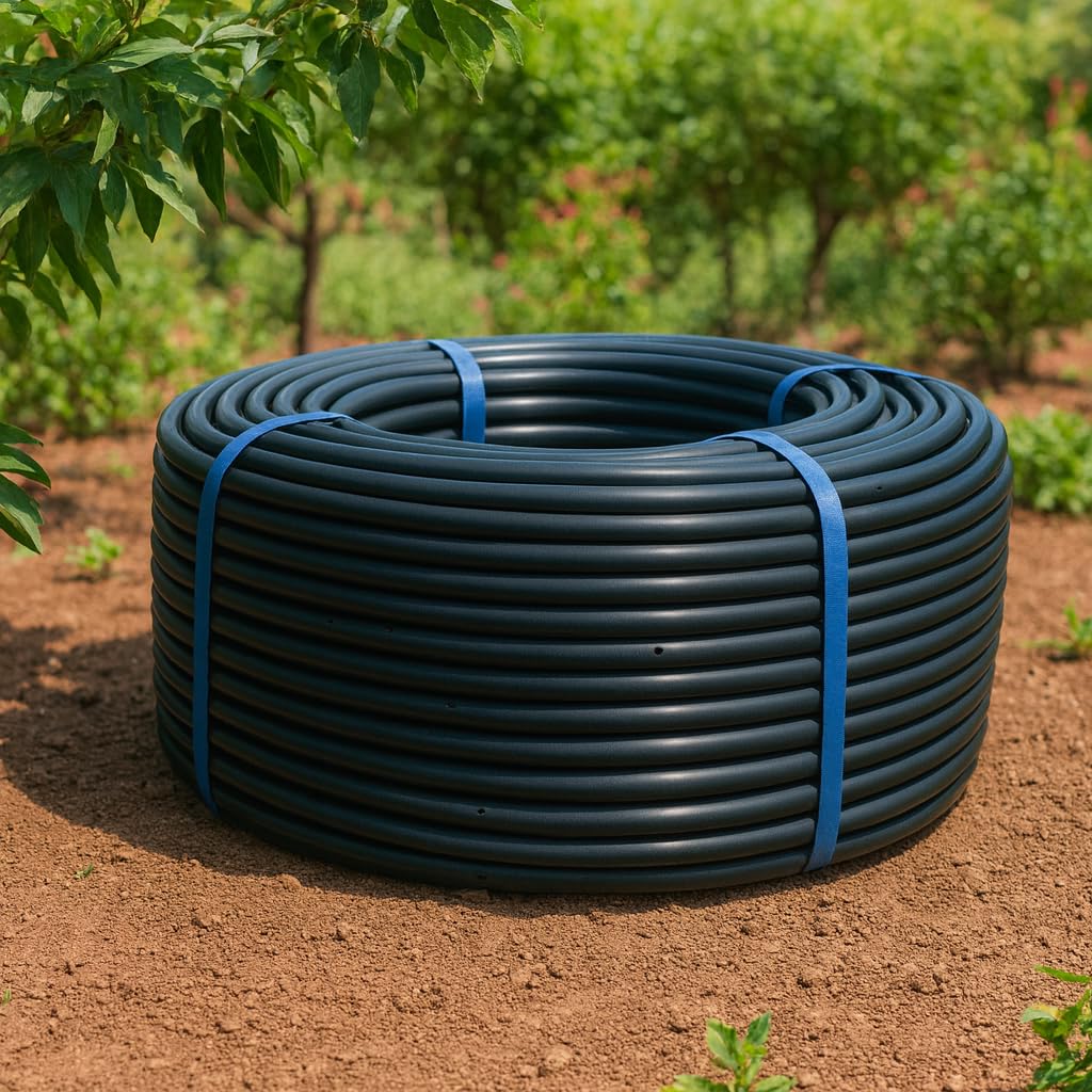Tropfschlauch Perlschlauch Tropfrohr Gartenbewässerung Tropfbewässerung Tropfrohr Gartenschlauch Bewässerungsschlauch 16 mm Tropferabstand 33cm ab 25 bis 400M (25m)