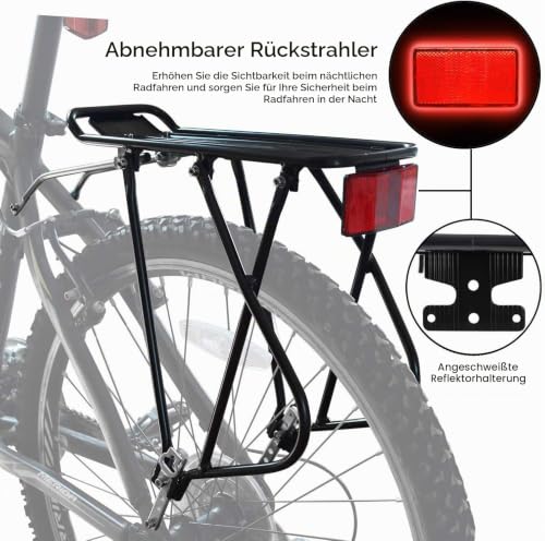 Fahrrad Gepäcktrager für 26-29 Zoll mit Gepäcknetz
