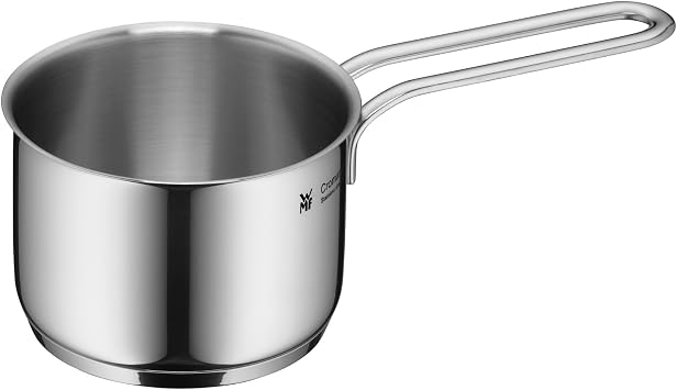 WMF Mini Stielkasserolle 10cm, klein, ohne Deckel, Kleiner Topf Induktion 0,5l, Cromargan Edelstahl, Kochtopf klein, stapelbar, für kleine Portionen, Singlehaushalt
