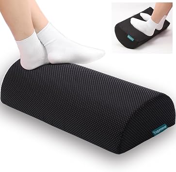 Fußstütze unter dem Schreibtisch, Ergonomisches Fußstützenkissen mit Schwamm Hoher Dichte Verbesserte Körperhaltung und Stressabbau in Büro und Haushalt