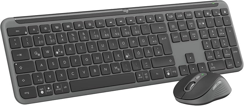 Logitech MK950 Signature Slim kabelloses Tastatur-Maus-Set