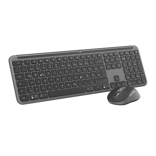 Logitech MK950 Signature Slim kabelloses Tastatur-Maus-Set