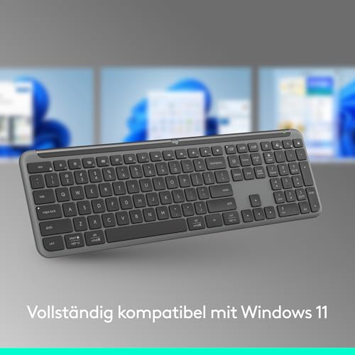 Logitech MK950 Signature Slim kabelloses Tastatur-Maus-Set