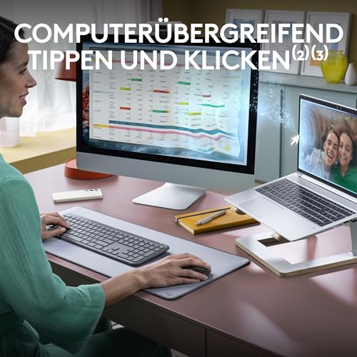 Logitech MK950 Signature Slim kabelloses Tastatur-Maus-Set