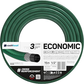 CELLFAST Gartenschlauch Economic 1/2" 15m 3-lagig
