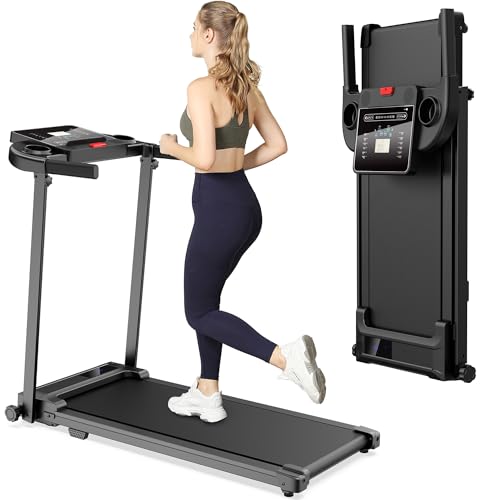 Laufband für Zuhause Walking Pad - Klappbar Laufbänder Elektrisches Laufbänder Schreibtisch Foldable Treadmill for Home Büro Laufpad Leise Klein 10Km/h Tretmühle Klappbares Kleine