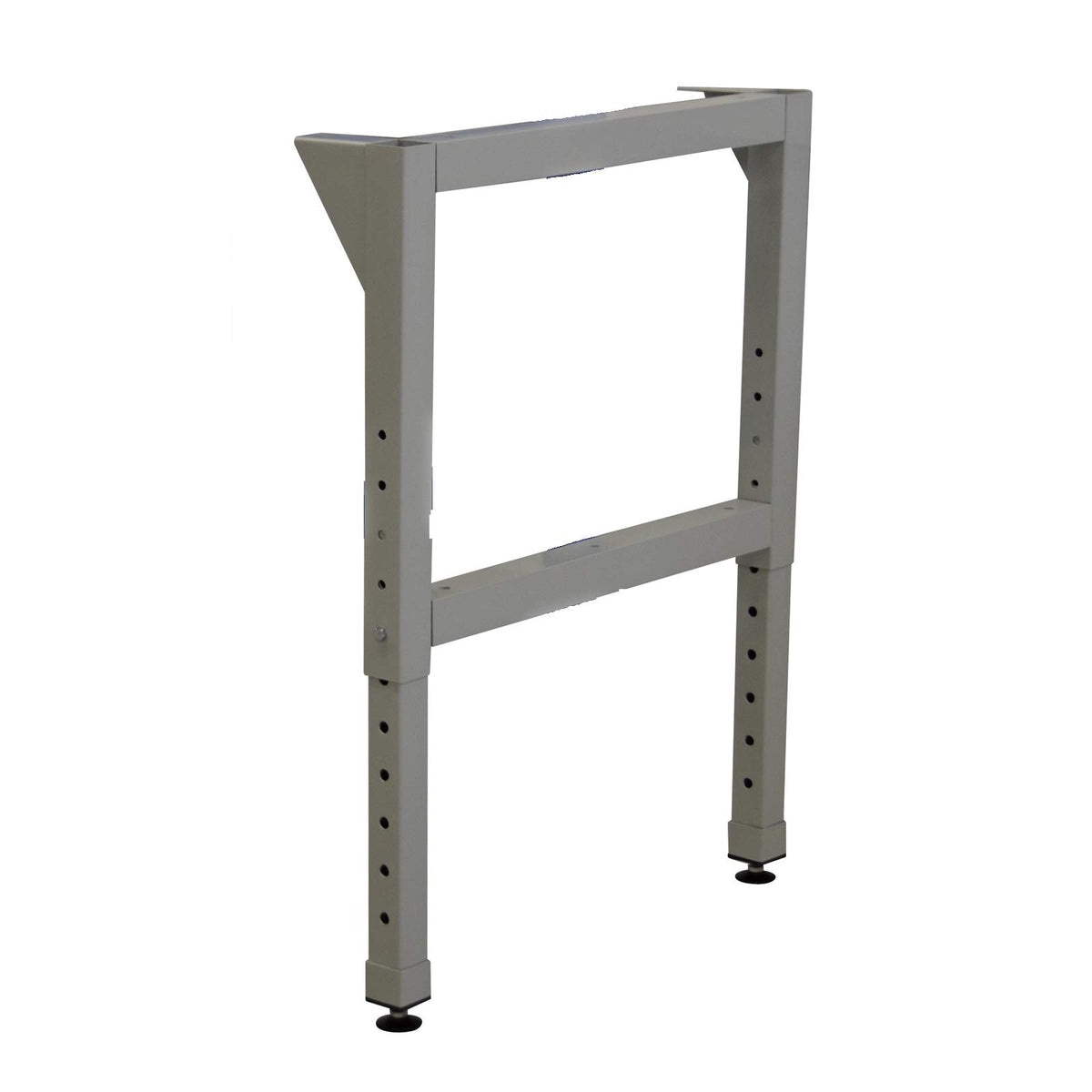 ADB Werkbankfuß höhenverstellbar, Vierkantrohr 50x50x2 mm, pulverbeschichtet, für Werkbänke mit Tiefe 700 mm, inkl. Montagematerial und Bodengleiter