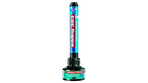 edding 383 Flipchart-Marker - 4er-Set - schwarz, rot, blau, grün - Keilspitze 1-5 mm - Stift zum Schreiben, Zeichnen und Markieren auf Flipcharts - Tinte schlägt nicht durch Papier -trocknet nicht aus