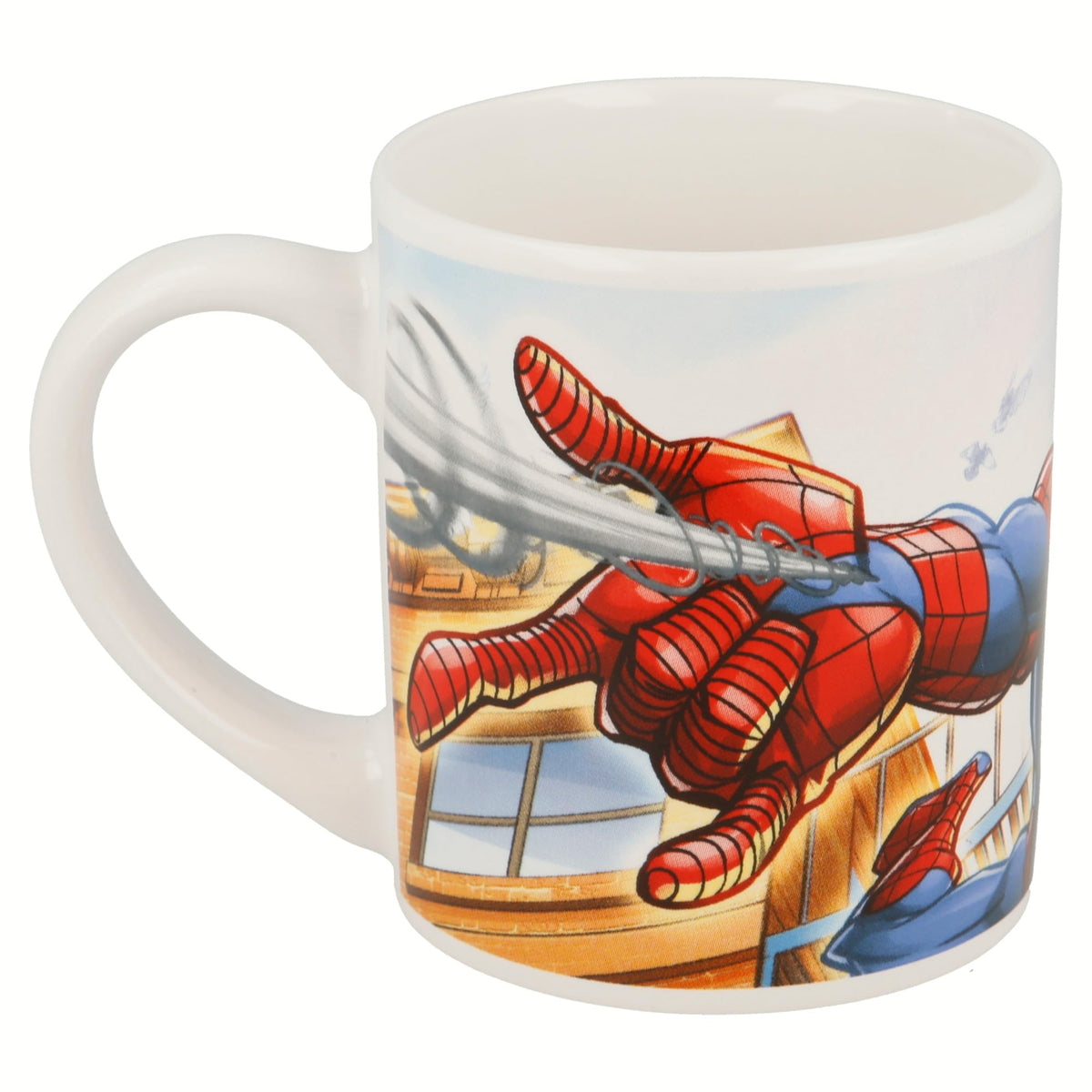 STOR Kinder Geschirrset Spider-Man - Keramik Teller, Schüssel und Tasse - Komplettes Essgeschirr in Geschenkbox für Kinder