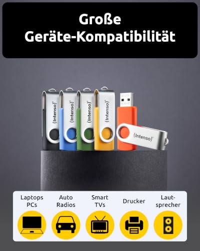 Intenso Basic Line 5X 8GB USB Stick Set - High Speed 2.0 Speichersticks