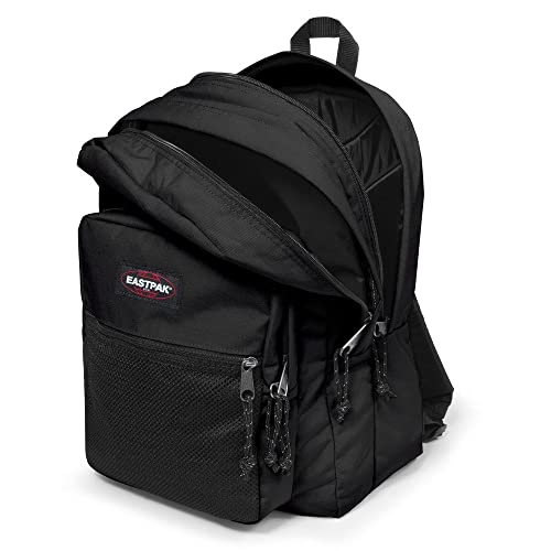EASTPAK Pinnacle Rucksack 38L (42 x 32 x 25,5 cm), Extra großer Schul- & Freizeitrucksack, robuster Multi-Fach Rucksack mit Organizer und gepolsterten Trägern - BLACK