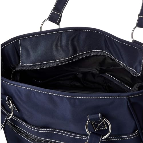 hauck City Bag, Navy Blue - Baby Wickeltasche mit Wickelunterlage, XXL Wickel Organizer für Unterwegs mit Außen- und Innentaschen für Windeln & Zubehör, Wasserabweisend & Leicht Abwischbar