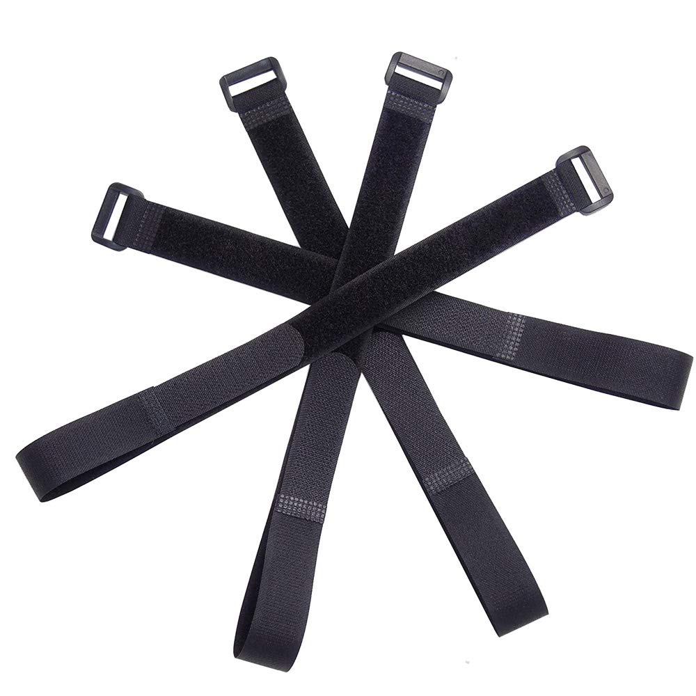 30 Stück 40 cm Schwarz Kabelbänder, Nylon Klett-Kabelbinder
