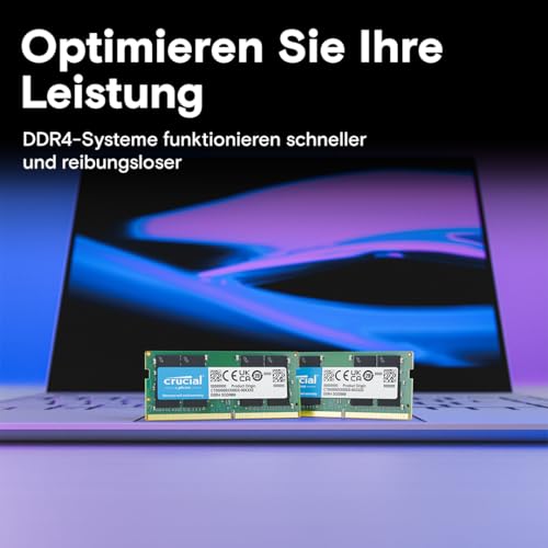 Crucial DDR4 RAM 8GB 2400MHz SODIMM CL17, Arbeitsspeicher für Laptop/Notebook, Mini PC - CT8G4SFS824A