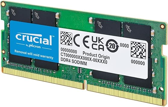 Crucial DDR4 RAM 8GB 2400MHz SODIMM CL17, Arbeitsspeicher für Laptop/Notebook, Mini PC - CT8G4SFS824A