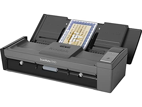 Kodak ScanMate i940 Scanner - mobiler Dokumentenscanner, bis zu 20 Blatt/Min., ADF 20 Blatt, duplex, USB, inkl. 3 Jahre Austauschservice vor Ort