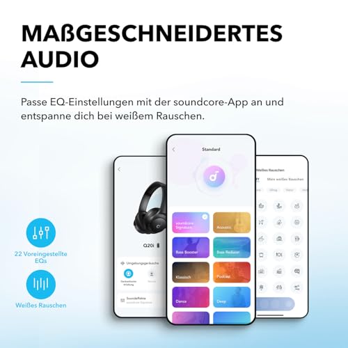 soundcore by Anker Q20i kabelloser Bluetooth Over-Ear-Kopfhörer